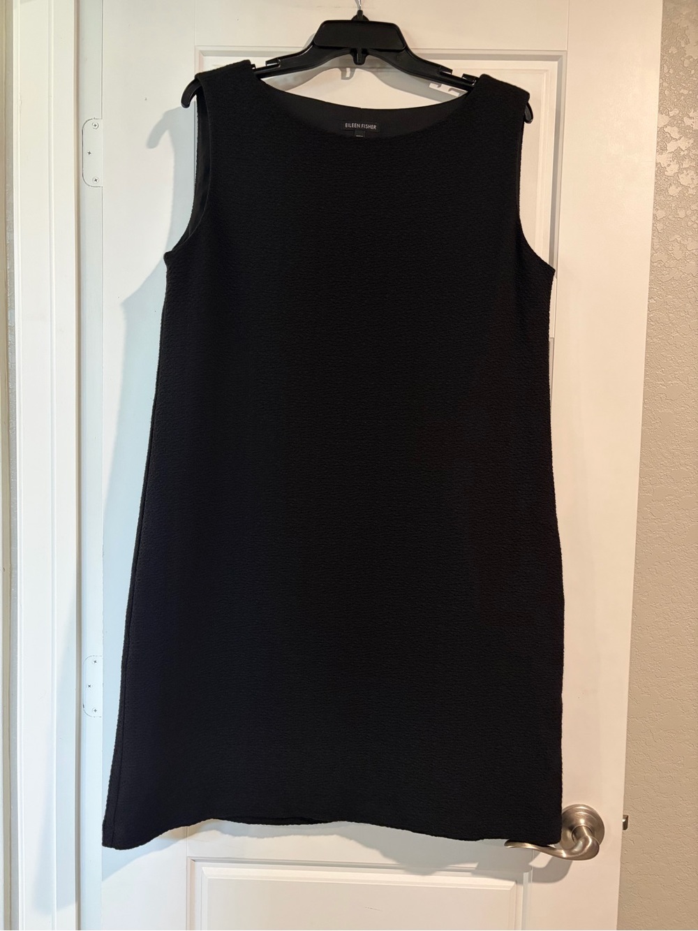 Eileen Fisher |Classic Minimalist Sleeveless Capsule Wardrobe Shift Dress | Sz L